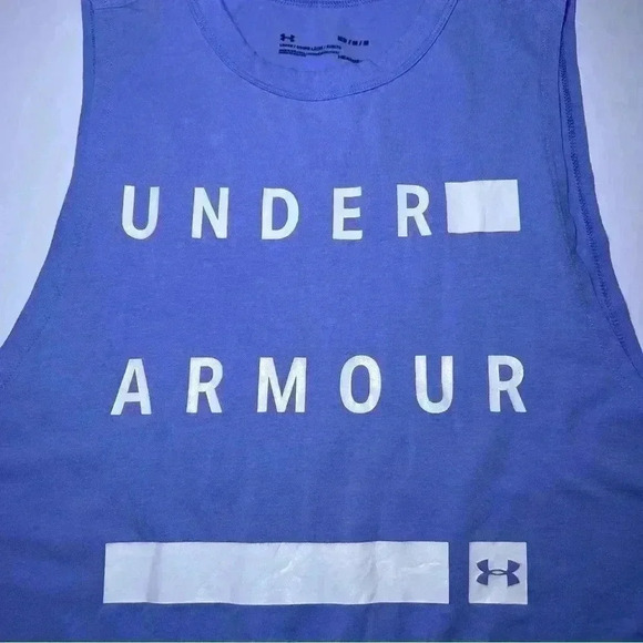 Under Armour Loose blue lavender fit tank size M - Picture 2 of 6